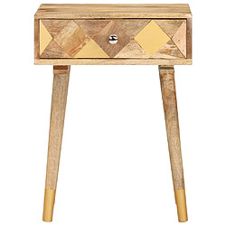 Avis Maison Chic Table de chevet,Table de nuit,Table d'appoint pour salon 43 x 30 x 58 cm Bois de manguier massif -MN67589