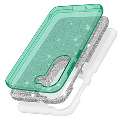 Avis Avizar Coque Paillette pour Samsung Galaxy S23 Plus Semi-rigide Spark Case vert