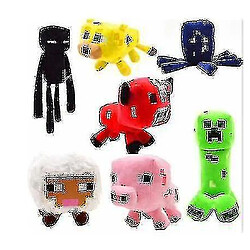 Universal Minecraft peluche jouet rampant câlin animal peluche douce cadeau enfant 7 pièces