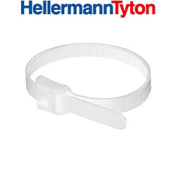 Hellermann Tyton - 100 colliers de serrage blanc 100 x 2,5 mm