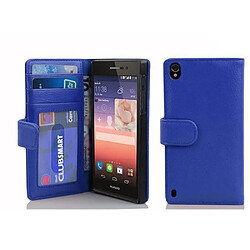 Cadorabo Coque Huawei ASCEND P7 Etui en Bleu