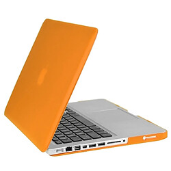 Avis Wewoo Housse Étui Orange pour Macbook Pro 13,3 pouces Chapeau-Prince 3 en 1 givré Hard Shell de protection en plastique avec Keyboard Guard & Port prise de poussière