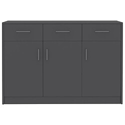 Acheter Maison Chic Commode Buffet - Meuble de rangement Gris 110x30x75 cm Aggloméré -GKD10710