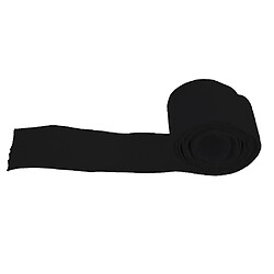 Avis 1 mètre 30mm élastique spandex bande de satin cheveux cravates accessoires noir