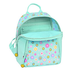 Avis Sac à dos enfant Smiley Summer fun Mini Turquoise (25 x 30 x 13 cm)