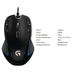 Acheter Universal Souris gaming câblée, ordinateur USB, photoélectrique, 9 touches, macro-programmation, rentable