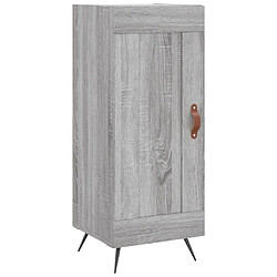 vidaXL Buffet Sonoma gris 34,5x34x90 cm Bois d'ingénierie