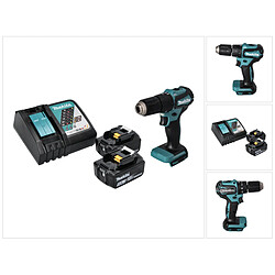 Makita DHP 483 RT Perceuse-visseuse à percussion sans fil 18 V 40 Nm Brushless + 2x Batteries 5,0 Ah + Chargeur