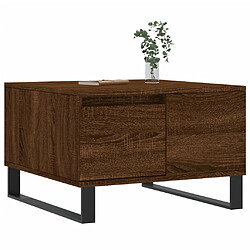 Avis Maison Chic Table basse,Table Console Table d'appoint, Table pour salon chêne marron 55x55x36,5 cm bois d'ingénierie -MN79929