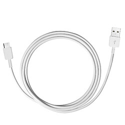 Câble USB vers USB type C Original Samsung EP-DW700CWE Blanc charge et synchro