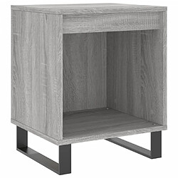 vidaXL Table de chevet sonoma gris 40x35x50 cm bois d’ingénierie