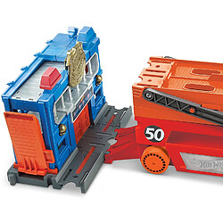 Avis Hot Wheels Méga Transporteur, camion pour transporter jusqu'à 50 petites voitures, emballage fermé, jouet pour enfant, GWT37