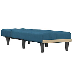 Avis Maison Chic Chaise longue de jardin| Bain de soleil Relax | Transat bleu velours -GKD37700