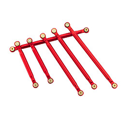 Avis 1:24 RC Biellette De Liaison Empattement 133mm Pour Axial SCX24 90081 RC Rouge