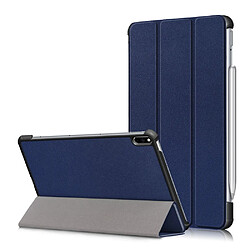 Etui en PU Flexible-Angle avec support tri-pliure bleu foncé pour votre Huawei MatePad Pro 10.8 (2021)/(2019)