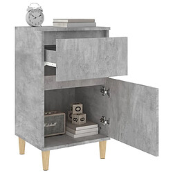 Maison Chic Lot de 2 Tables de chevet,Table de nuit,Table d'appoint pour salon gris béton 40x35x70 cm -MN10365 pas cher