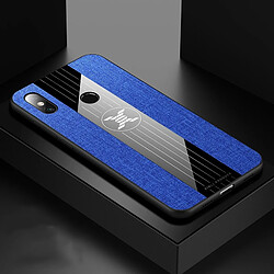 Wewoo Coque Souple Pour Xiaomi Mi Max 3 XINLI Stitching Tissu Étui De Protection TPU Antichoc Bleu