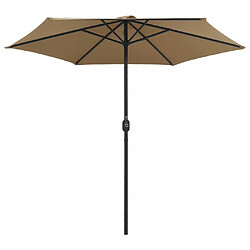 Avis Maison Chic Parasol Jardin | Parasol d'extérieur et mat en aluminium 270x246 cm Taupe - GKD87300