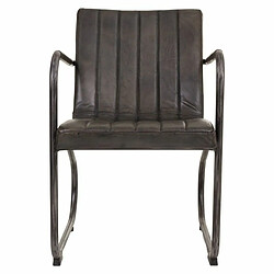 Chaise de Réception Alexandra House Living Noir Gris foncé