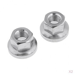 Roue De Vélo BMX / Vélo AXE ECROU 3/8 "Composants Argent - Ensemble De 4pcs