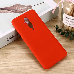 Wewoo Coque Pour Oneplus 7T PRO Housse de protection antichoc en silicone liquide de couleur unie rouge