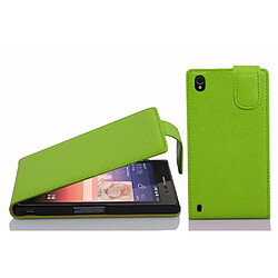 Cadorabo Coque Huawei ASCEND P7 Etui en Vert