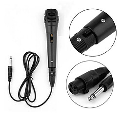 Microphone à bobine mobile portable-voix cardioïde dynamique, comprend un câble Audio 10ft XLR femelle à 6.35mm-noir