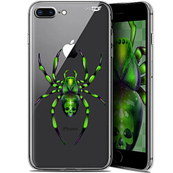 Caseink Coque arrière Apple iPhone 7/8 Plus (4.7 ) Gel HD [ Nouvelle Collection - Souple - Antichoc - Imprimé en France] Arraignée Verte