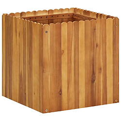 Maison Chic Jardinière,Lit surélevé de jardin - Bac à fleurs - pot de fleur 50x50x50 cm Bois massif d'acacia -GKD34801