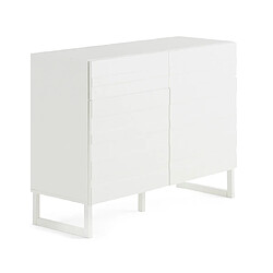 Bestmobilier Sofia - buffet bas - blanc mat - 110 cm