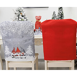 Avis C379 2PCS Christmas Couverture de la chaise de Noël Sans personnage Couverture Chaise Capuchon de protection Accueil Décoration de vacances de Noël