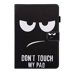 Etui en PU motif imprimé avec support visage énervé pour votre Apple iPad Mini (2019) 7.9 pouces/mini 1/2/3/4