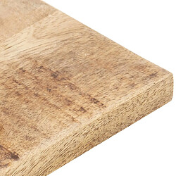 Avis vidaXL Dessus de table Bois de manguier solide 15-16 mm 80x60 cm