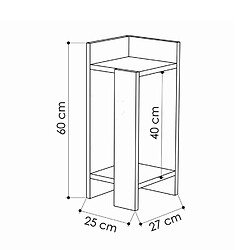 Avis Concept Usine Table de chevet style industriel KANYA