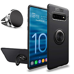 Xeptio Pack Coque magnétique aimantée Housse Protection Samsung Galaxy S10E (S10 Lite) avec Support Stand Voiture Magnétique à Grille d'aération Universel sans Fil