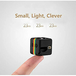 Totalcadeau Mini camera espion Full HD 1080P à infrarouge carré pas cher