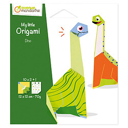 Ac-Deco My little Origami - Dinosaure - 12 x 12 cm - Multicolore