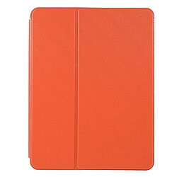 Etui en PU X-LEVEL texture en fibre de carbone avec support et porte-crayon orange pour votre iPad 9.7-pouces (2017)/(2018)/Air (2013)/Air 2/Pro 9.7 pouces (2016)