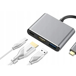 GUPBOO ADAPTATEUR ADAPTATEUR HUB 3EN1 USB-C HDMI 4K MACBOOK,JL1831