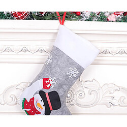 Avis C322 Christmas Snowman Chaussettes Sac-cadeau Chaussettes de Noël Pendentif avec lumières Sac-cadeau de Bonbons de Noël pour la fête de Noël