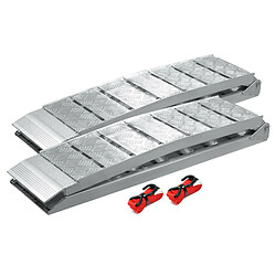 Helloshop26 Lot de 2 rampes de chargement 228 cm 1360 kg moto atv pliable alu rampe rail d'accès 16_0001225