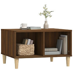 Acheter Maison Chic Table basse,Table Console Table d'appoint, Table pour salon Chêne marron 60x50x36,5 cm Bois d'ingénierie -MN52459