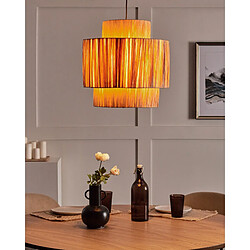 Beliani Lampe suspension MAGECH Osier Naturel