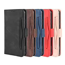 Wewoo Housse Coque Étui en cuir à Motif peau de veau de style portefeuille pour Huawei Mate 30avec fente carte séparée marron