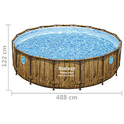 Bestway Ensemble de piscine Power Steel 488x122 cm pas cher