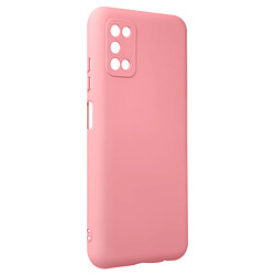 Avizar Coque Samsung Galaxy A03s Silicone Semi-rigide Finition Soft-touch Fine Rose