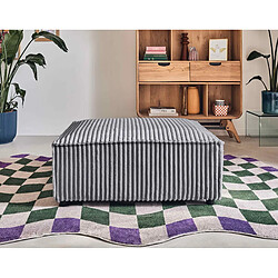 Lisa Design Stella - pouf - en velours côtelé grosses côtes pas cher