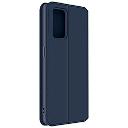 Avizar Housse Oppo A74 Folio Portefeuille Fonction Support Bleu Nuit