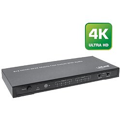 Commutateur matriciel InLine® HDMI 4K UltraHD 4 ports d'entrée à 2 ports de sortie