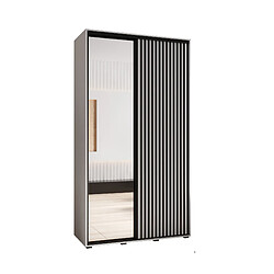 Abiks Meble Armoire LANKO 2 À Portes Coulissantes 235,2/140/45 2 Portes (Blanc/Blanc)